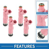 Toyota Tacoma (1999-2004) - 4 Pcs Pink Fuel Injector 2.4L 2.7L