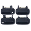 Toyota Hilux 4x Front & Rear Left + Right Outer Door Handle Black (1997–2005)