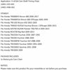 Honda TRX250X TRX300EX Timing Chain (2001-2009)