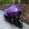 L Half Cover Motorcycle Cover Outdoor Waterproof Dust Protector Purple