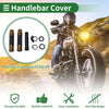 Universal 7/8" / 22mm / Motorcycle Hand Grips Black Bronze Tone