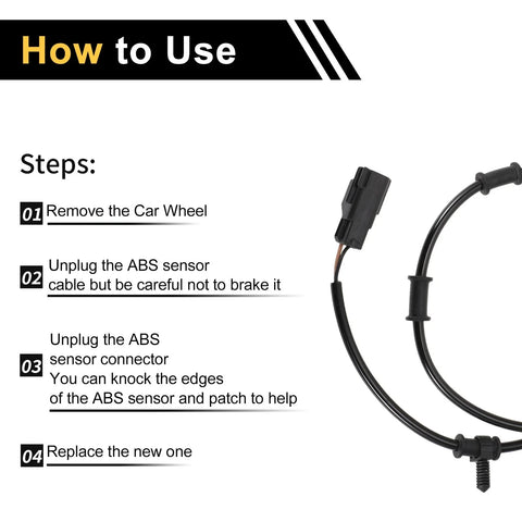Dodge Ram 3500 (2003-2005) Front L / R ABS Wheel Speed Sensor