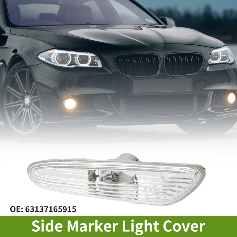 BMW 325i White 1 Pc Left Side Marker Light Cover (2002-2006)