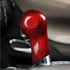 Chevrolet Camaro Red Real Carbon Fiber Gear Shift Head Knob Surrond Trim fit