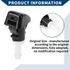Jeep Patriot (2007-2017) Black White 2 x Front Windshield Washer Nozzles