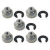 Harley Davidson 5 x Rear Fender Passenger Seat Bolt Tab Screw Nut Covers