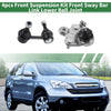 Honda Civic 4pcs Front Suspension Kit Sway Bar Links Ball Joints (2006-2011)