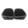 BMW 3 Series E46 Coupe / Cabrio Matte Black Single Slat Front Bumper Grille (2000-2006)