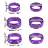 Dodge Ram 1500 Purple 4 x AC Switch Knob Cover Ring Trim