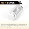 Jeep Wrangler JL JLU (2018-2024) Silver Rear Door Latch Lock Cover Trim