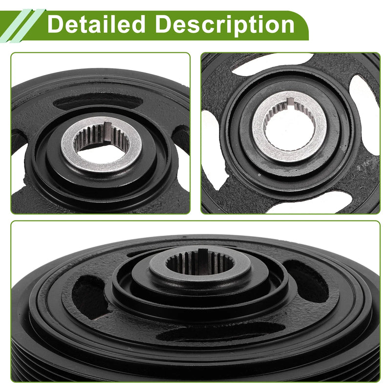 Honda Accord (2008-2012) Black Harmonic Balancer Crankshaft Pulley