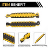 Jeep Wrangler TJ JK JKU (2007-2018) Black Yellow 2 x Door Limiting Straps