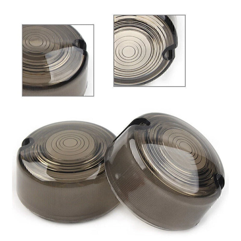 Harley Dyna FXD FXR Sportster XLH 883 1200 Smoken Turn Signal Lens Cover