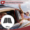 Ford Explorer 2011-2019 Carbon Fiber Black Door Pillar Window Trim