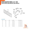 Hilux LN106 LN105 Genuine Toyota Quarter Wheel House Cover (88-97)