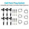 Holden Calais Commodore Rodeo Statesman 6 x Coil Pack Plugs Gaskets