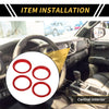 Jeep Wrangler JL JLU (2018-2020) - 4 Pcs AC Vent Dashboard Decoration Rings