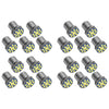 Car Truck 20 x White LED 12SMD BAY15D 1156 P21W Turn Signal Light Bulbs