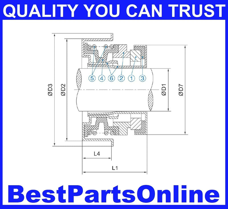 Mechanical Seal / 5/8 / Industrial & Water Pump