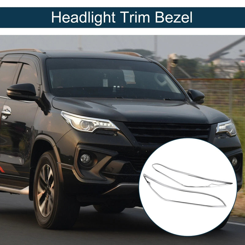 Toyota Fortuner 1pair Car Front Headlight Trim Bezel (2020–2022)