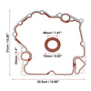 Chrysler Dodge 3.4L 4.7L Engine Timing Cover Seal Gaskets Set (2000-2004)