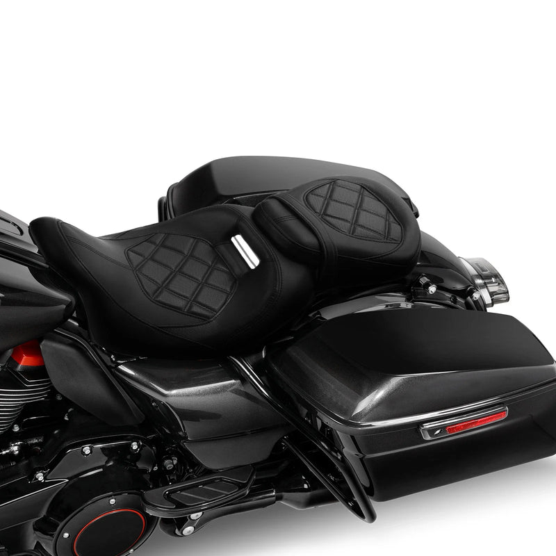 Harley Street Glide Low Profile Black Driver & Passenger Seats (2009-2023)