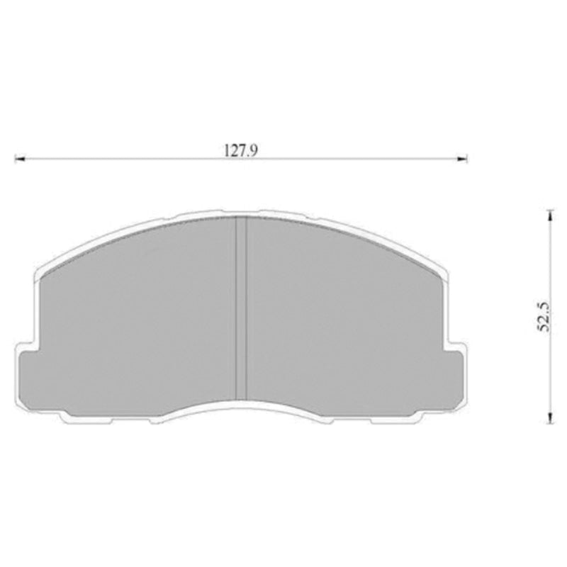 Mitsubishi Nimbus UA UB 1.8L 4G37B Front Disc Brake Pads Set (1984 - 1987)