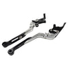 Suzuki GSXR600 GSXR750 GSXR1000 Silver Extendable Brake Clutch Levers (06-10)