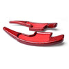 Ford Mustang Red Carbon Fiber Steering Wheel Paddle Shifters (2015-2017)