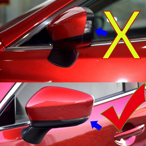 Mazda 6 Door Wing Mirror Cover Cap Shell Red (2018–2022)