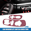 Chevy Corvette C5 Red (1998-2004) 2x Window Lift Switch Covers