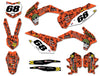 KTM 150 SX Custom Graphics Metal Stickers (2013-2015)