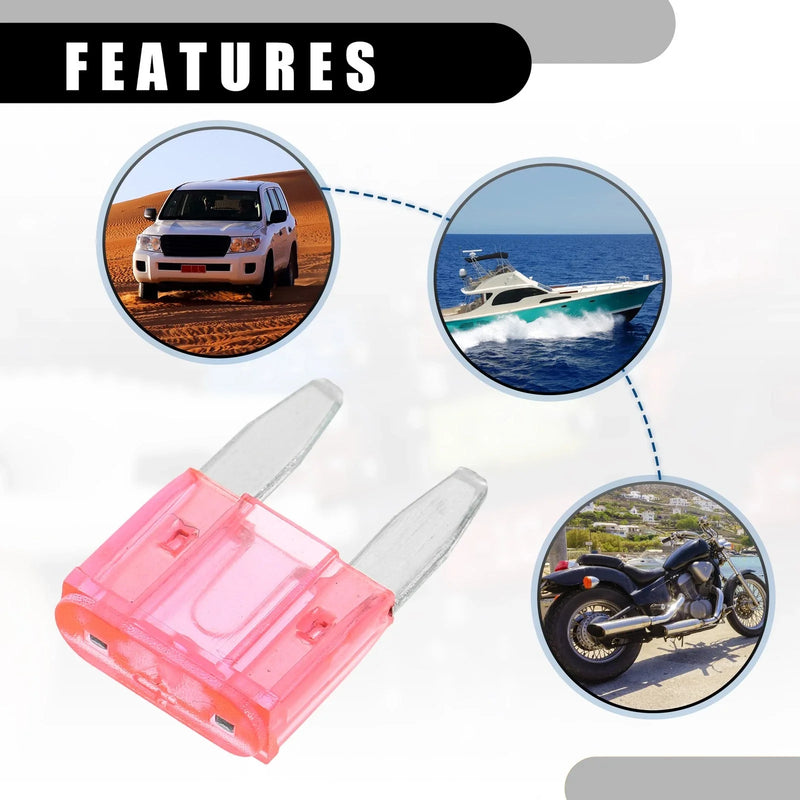 Car Short Circuit Protection 50 Pcs Mini 4AMP APM/ATM Blade Fuses