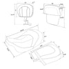 Harley CVO Road Glide Rider & Passenger Seats & Backrest Pad (2014-2023)