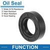 Vehicle Oil Seal 25x42x12mm 5 Pcs Seal Ring Rotary Shaft Nitrile Rubber