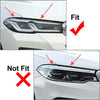 BMW 5 Series G30 G31 M5 F90 Glossy Black Headlight Eyebrow Covers (21-23)