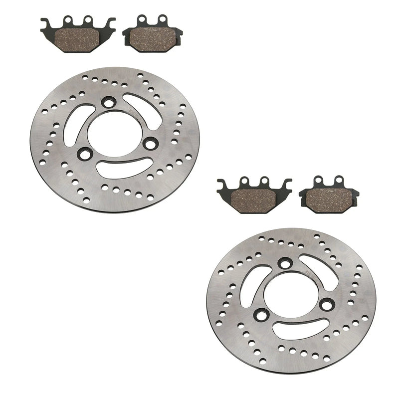 Arctic Cat DVX 250 2 x Front Brake Rotors & Semi-Metallic Pads (2006–2009)