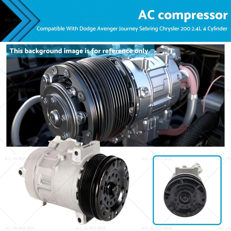 Dodge Avenger, Journey, Sebring, Chrysler 200 2.4L AC Compressor (2008-2014)