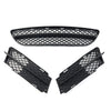 BMW 3 Series E90 E91 Front Lower Bumper Grilles Cover Set (2006-2008)
