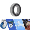 Deep Groove Ball Bearings 12x21x5mm Silver Tone Black