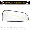 Dodge Ram 1500 Left Mirror Glass Replacement