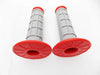 KTM MX Enduro Trail Red Grey Forseti Hand Grip Set Handlebar Grips (N/A)