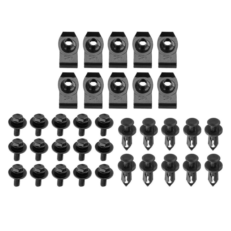 Engine Under Cover Splash Shield Guard 70 x Body Bolts & U-nut Clips