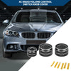 BMW F10 (2008-2015) 3 Pcs AC Radio Volume Control Knob Cover Ring