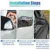 BMW Pair Door Wing Rearview Side Mirror Cover Cap Carbon Fiber Pattern