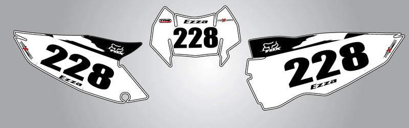Husaberg FE-TE Number Plates Safari Style Decals Stickers (2013-2015)