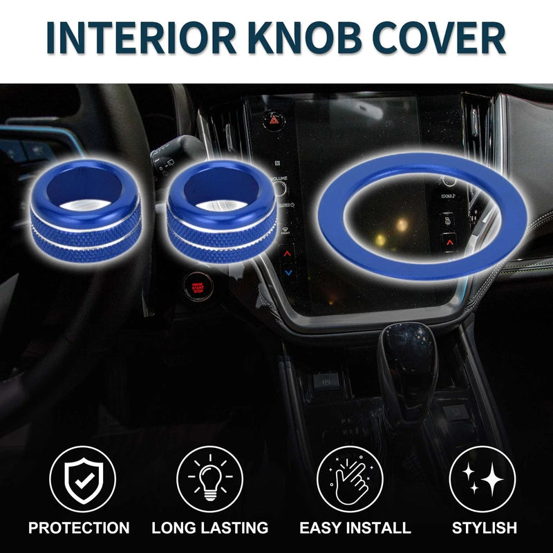 Subaru WRX (2022-2023) Blue Engine Start Button Knob Cover Ring 3 x