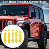 Jeep Wrangler JL JLU (2018-2023) - Yellow Door Handle Cover Trim