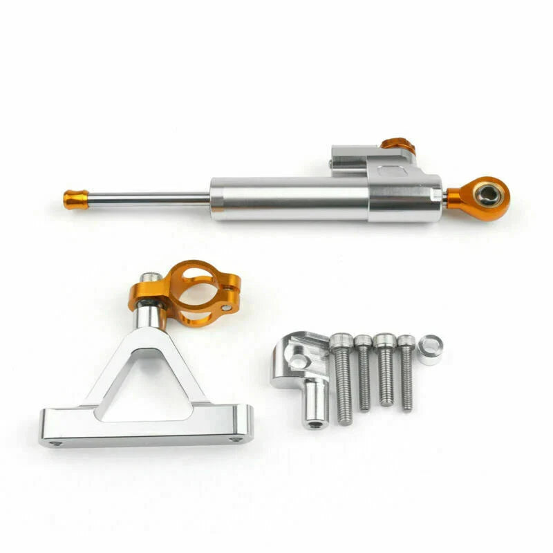 Kawasaki ZX6R (2007-2008) Silver Steering Damper