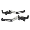 Honda CBR650R CB650F CNC Silver Extendable Brake Clutch Levers (14-23)
